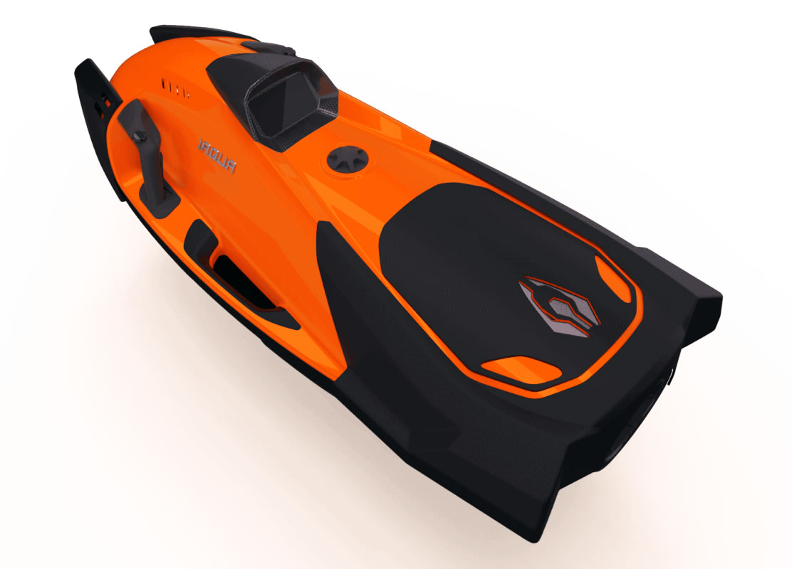 iAqua-Seadart-Max-Plus-Aqua-Scooter-Tauchscooter-Sunset-Orange