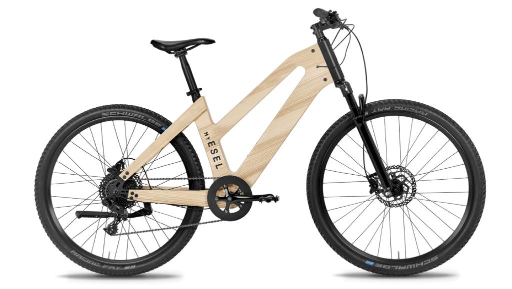 My-Esel-E-Cross-PRO-Komfort-Holz E-Bike-Pedelec seitlich