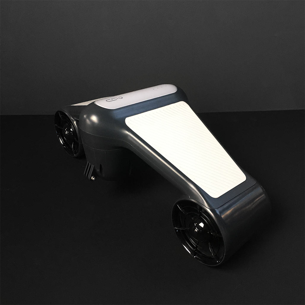 Geneinno-Trident-Mini-seascooter-tauchscooter schwarz-weiß-seitlich