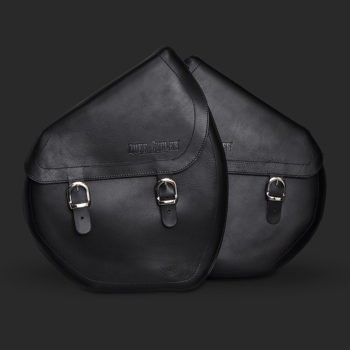 ruff-cycles-ruffian-saddlebag-leather-black 1