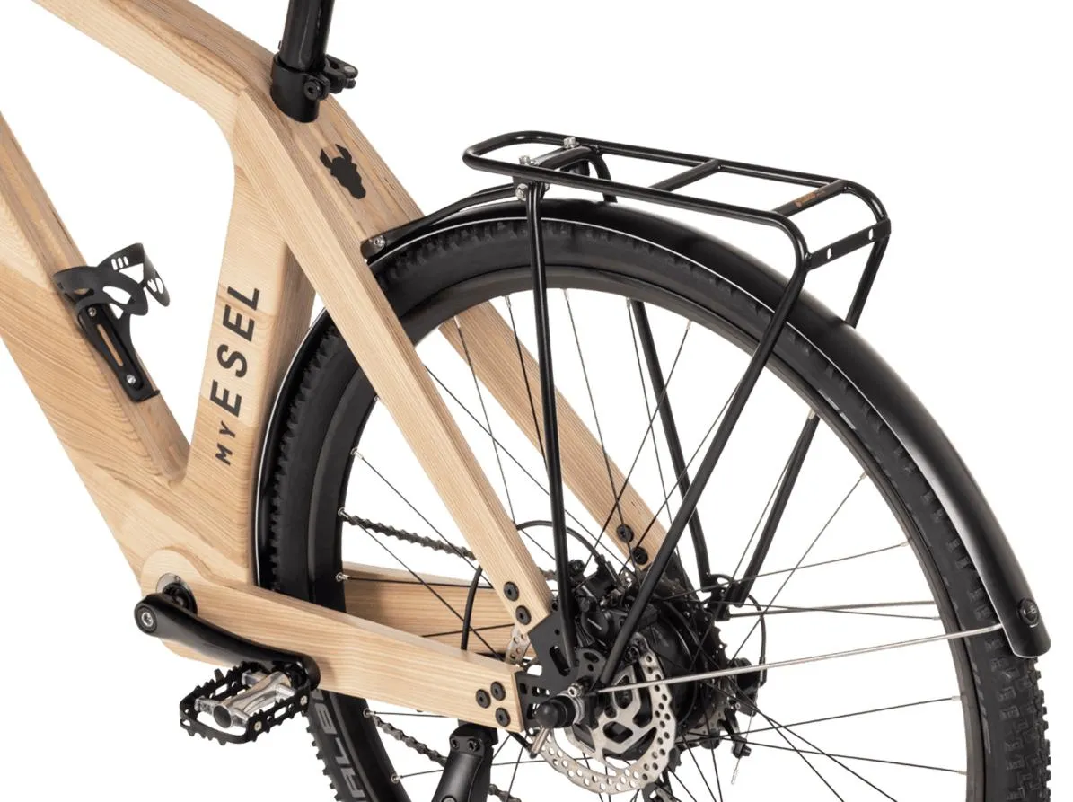 My-Esel-E-Cross-Komfort-Holz-E-Bike-Pedelec Gepäckträgerdetail