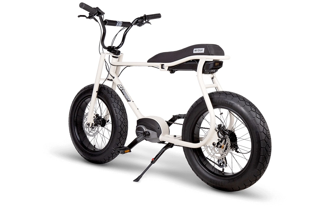 RUFF-CYCLES-Lil-Buddy-E-Bike-2021-Pearlwhite-mit schwarzen Details seitlich 3