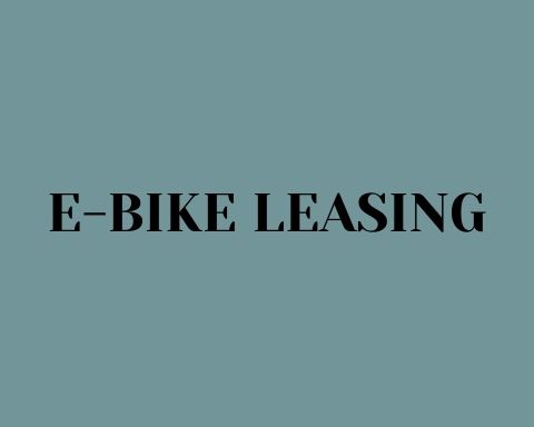 Service E-Bike Leasing Blau mit Schwarz