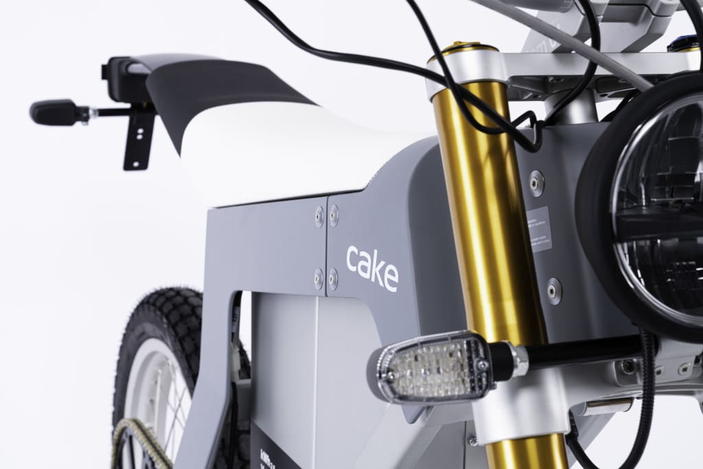 Cake-Kalk E-Motorrad  Detailbild seitlich