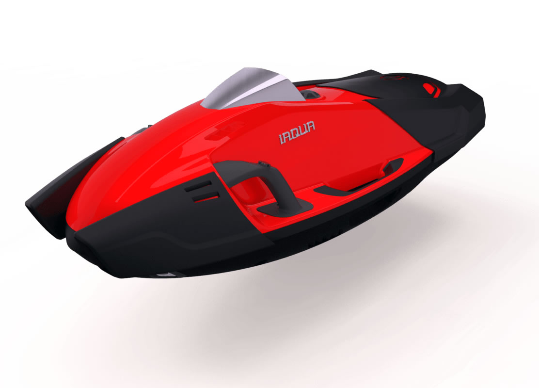 iAqua-Seadart-Max-Aqua-Scooter-Tauchscooter-bulls-red seitlich
