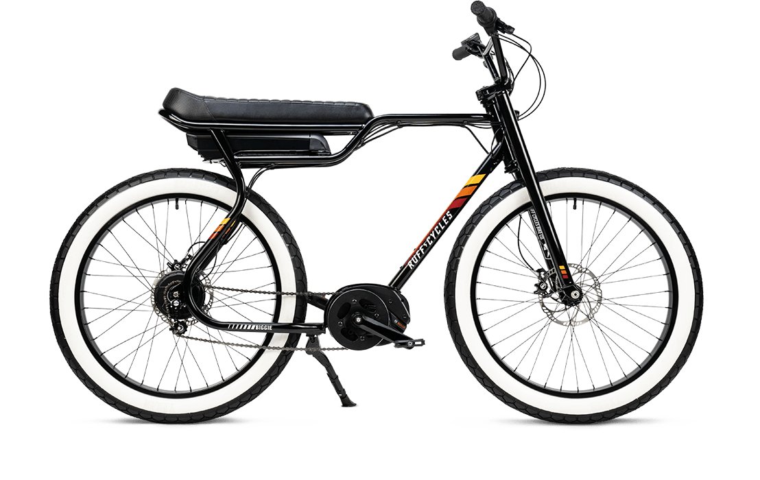 Ruff-Cycles-Biggie-Pedelec-Ebike-Midnight-Black mit Weißwandreifen