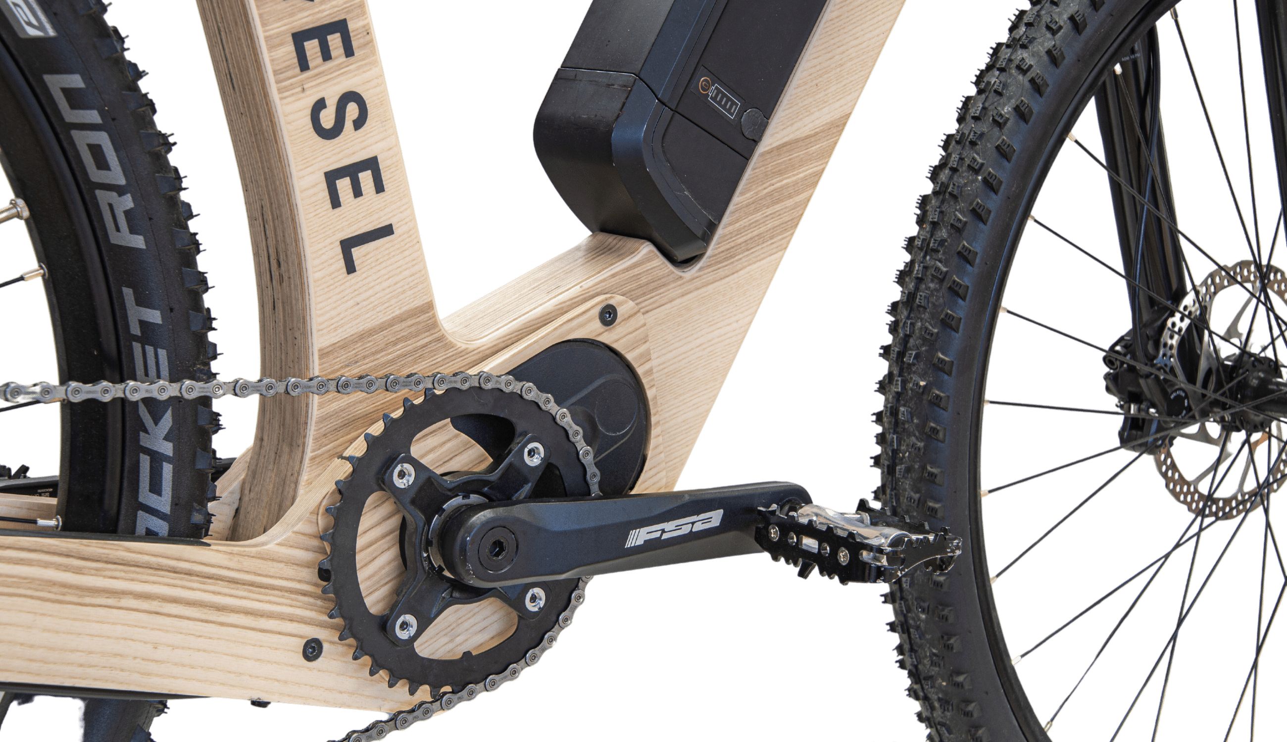 My-Esel-E-Mountain-Holz-E-Bike-Pedelec-Pedal im Detail
